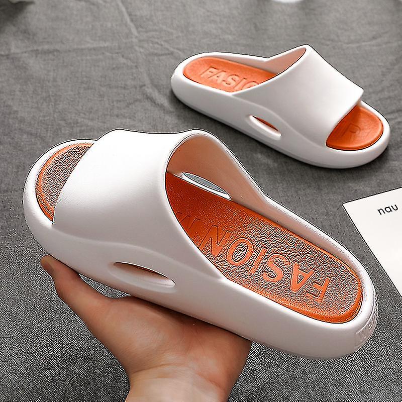 Summer Slippers Men's Slippers Runway Shoes Outdoor Women Slides Soft Thick  Flip Flops Non-slip Pool Beach Sandals Indoor Bath