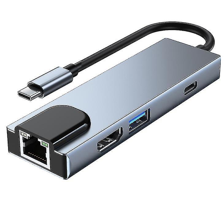 Orico 6 In 1 Type-c Multi-function Docking Station Rj45 Lan Hdmi Usb 3.0 Sd Slot