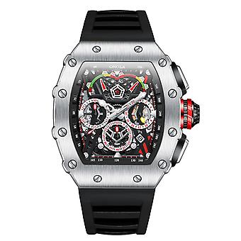 Herren Quarzuhr Silikonarmband Mode Business Armbanduhr