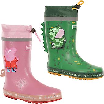 Regatta Kinder Peppa Schweinepfütze Outdoor Wellington Stiefel Regenstiefel Gummistiefel Gummistiefel