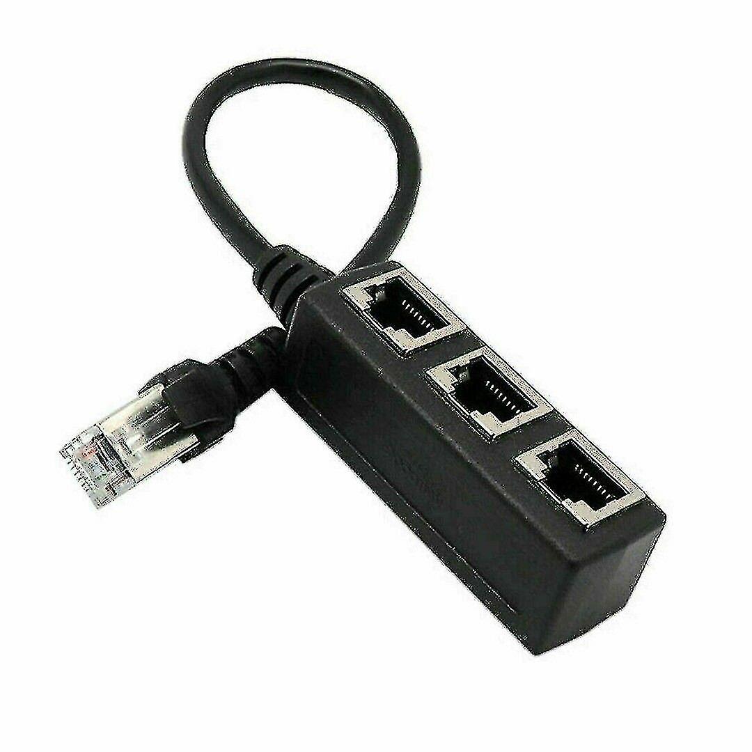 Rj45 1 zu 3 Port Lan Etet Splitter Adapter Kabel LAN Stecker El