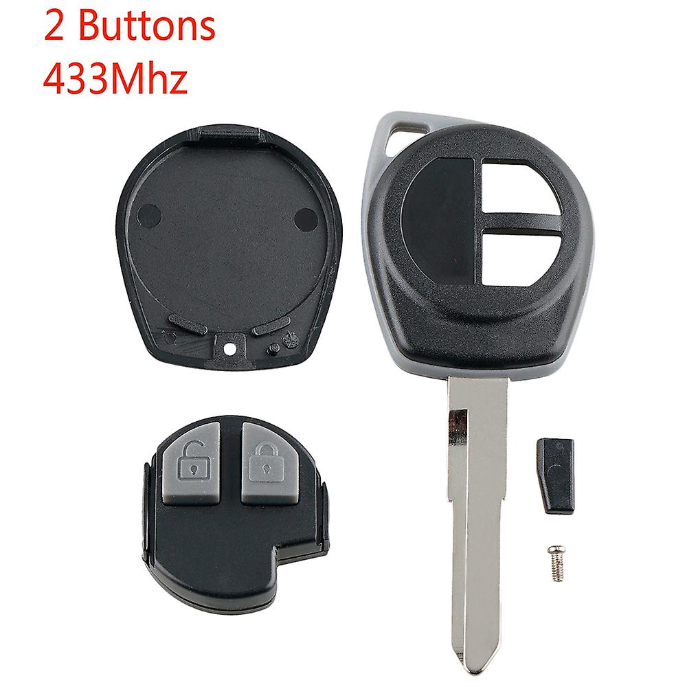 Car Smart Remote Key 2 Buttons Fit For Swift Sx4 Jimny Vitara Splash 2007-2013 433Mhz