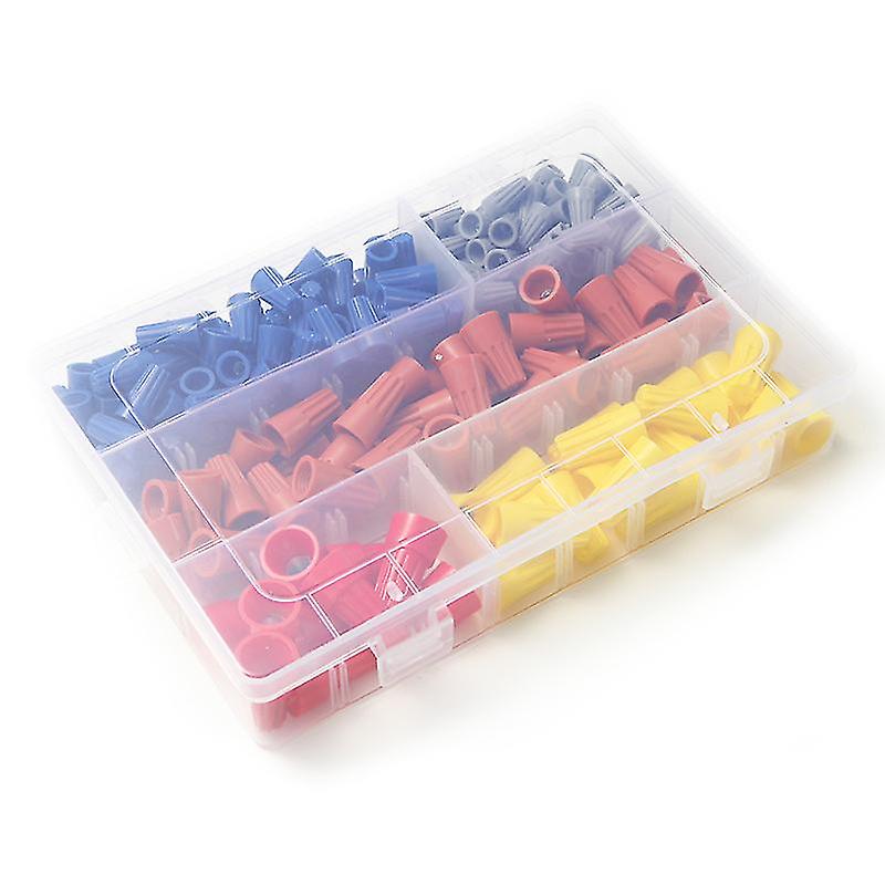 220 Pcs Wire Connectors, Insulating Insert Twist Electrical Wire Connectors With Spring, Portable Wire Caps For Quick Connection, Colorful Wire Caps E