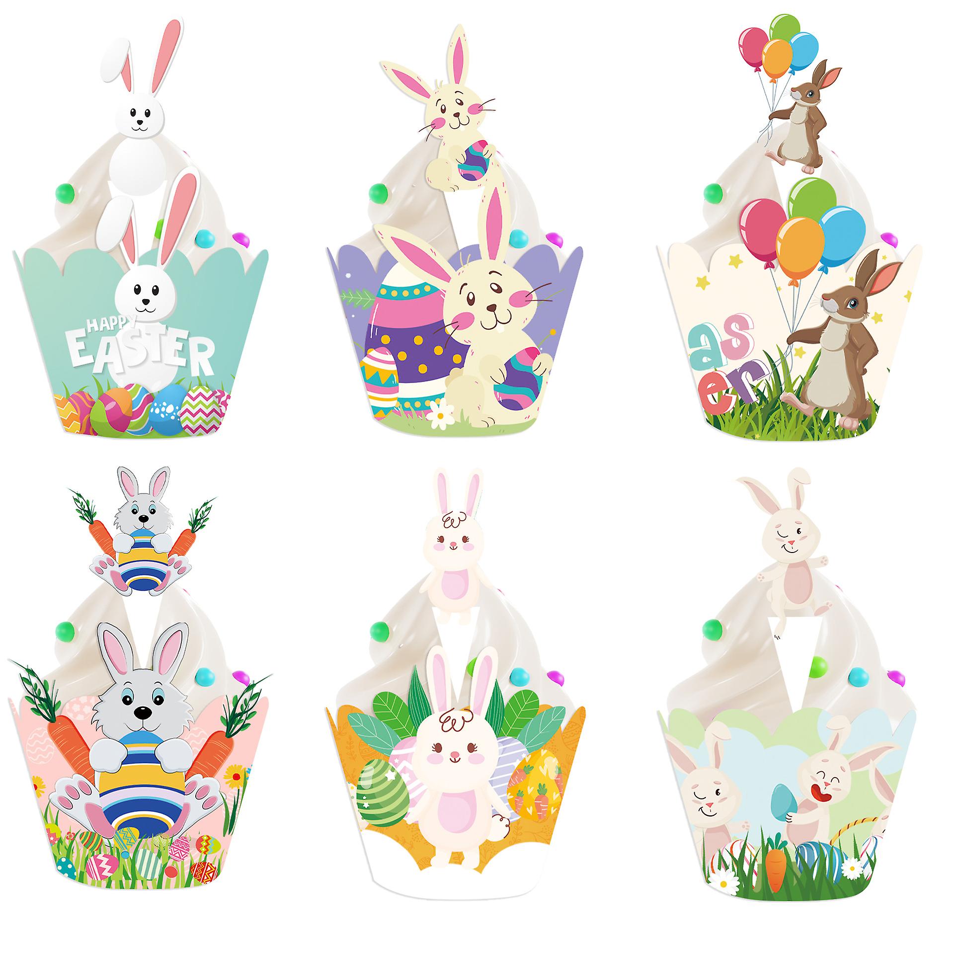 Easter Cake Rim Rabbit Eggs Easter Party Cake Baklabel
