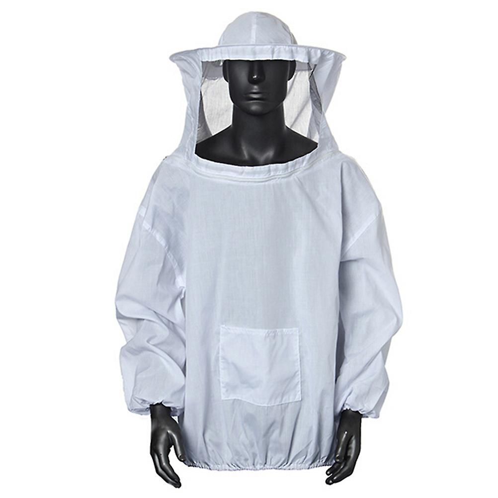 Protective Beekeeping Jacket Veil Smock Equipment Bee Keeping Hat Sleeve Suit