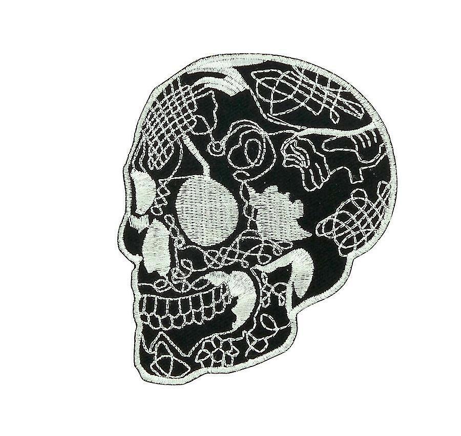 Patch Patch Brode Backpack Tete De Mort Skull Moto Thermocollant R2