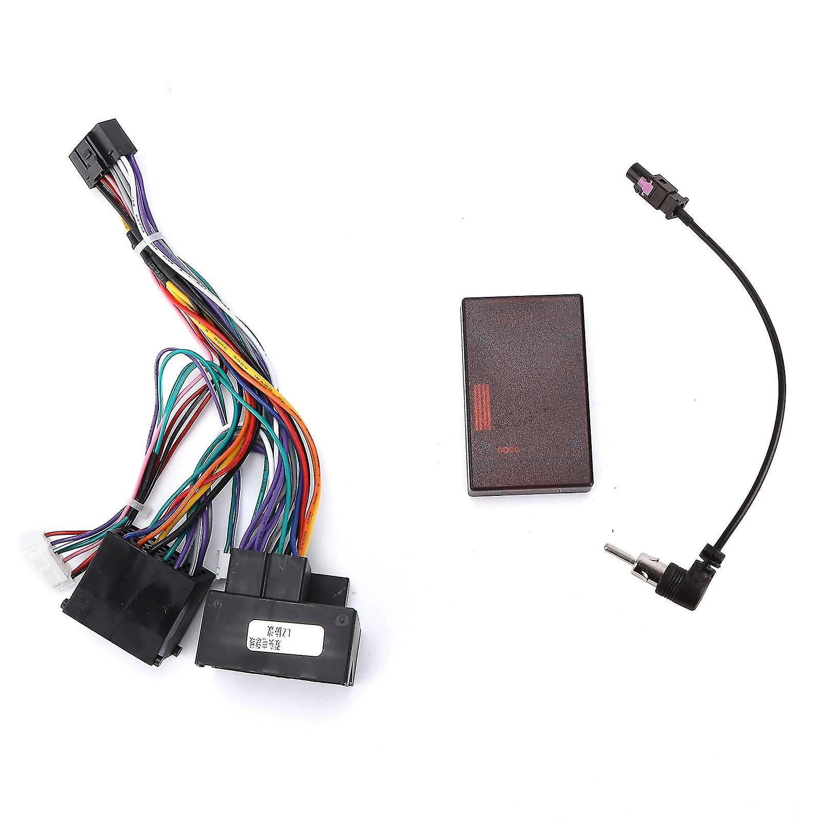 Car Power Cable Audio Wiring Harness Adapter With Canbus Box Replacement For F30/f10/x5/e46/e39/e53