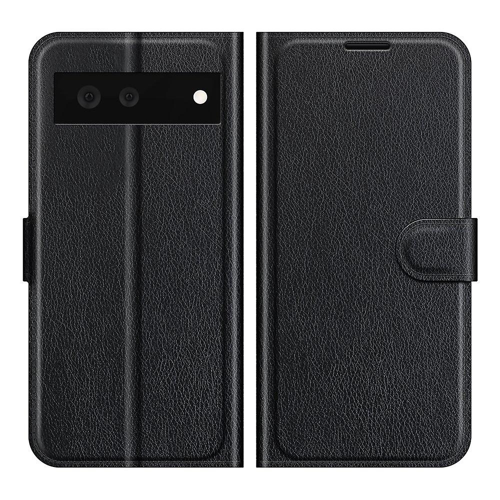 Design Litchi Texture Horizontal Flip+TPU Full Coverage Stand Wallet Case for Google Pixel 6