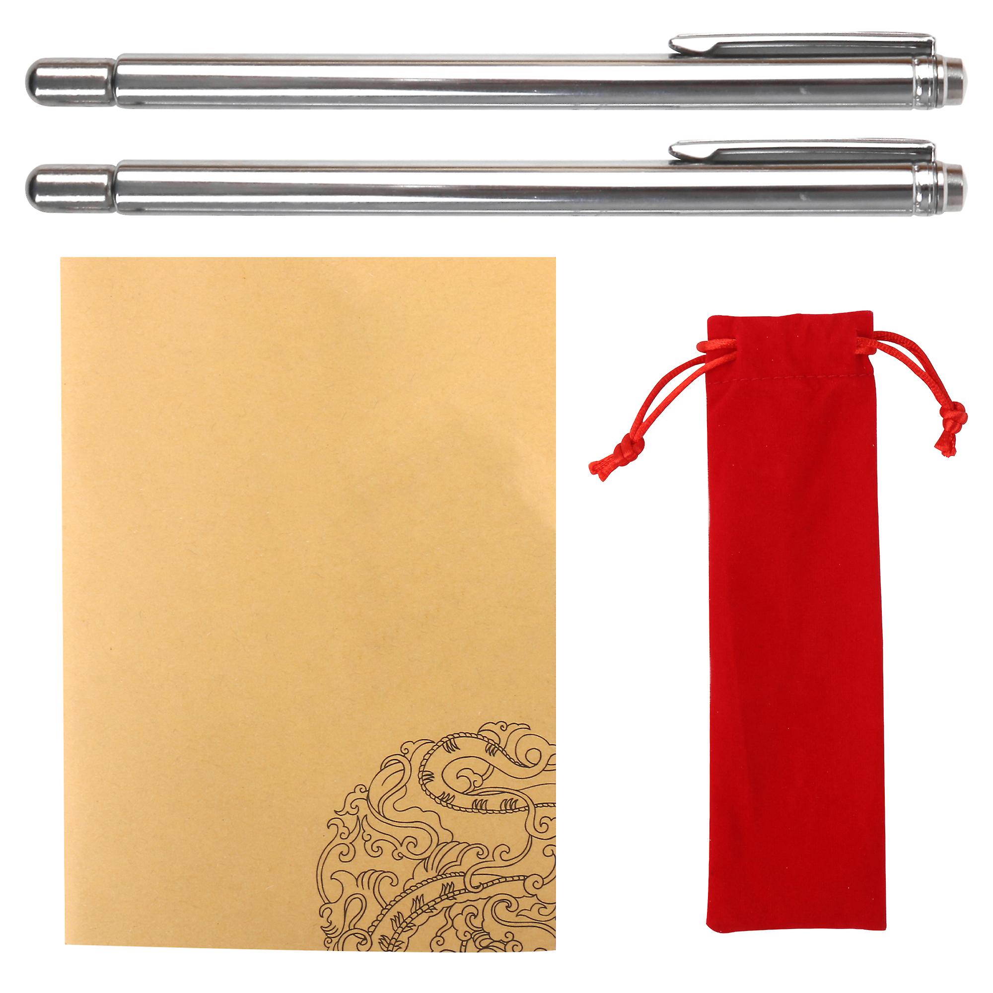 4Pcs Stainless Steel Dowsing Rods for Divining Water & Finding Items