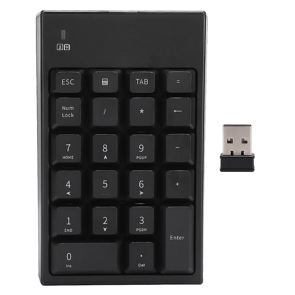 2.4G USB Wireless Numeric Keypad Portable 22 Keys Mini Number Keyboard for Laptop Notebook