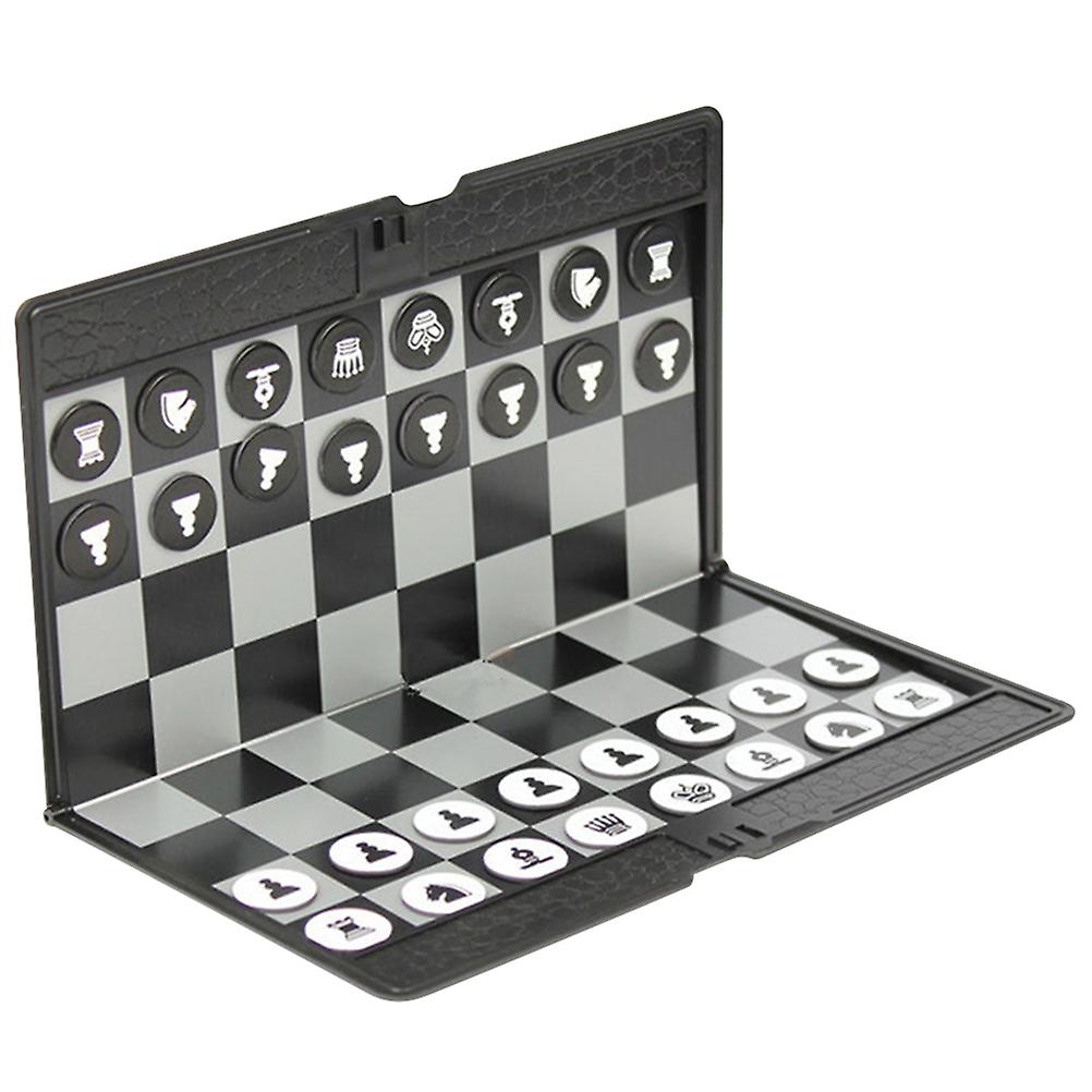 Magnetic Travel Chess Set Folding Magnetic Chess Board with Magnetic Chess Pieces Portable Travel Chess Board Game Sets