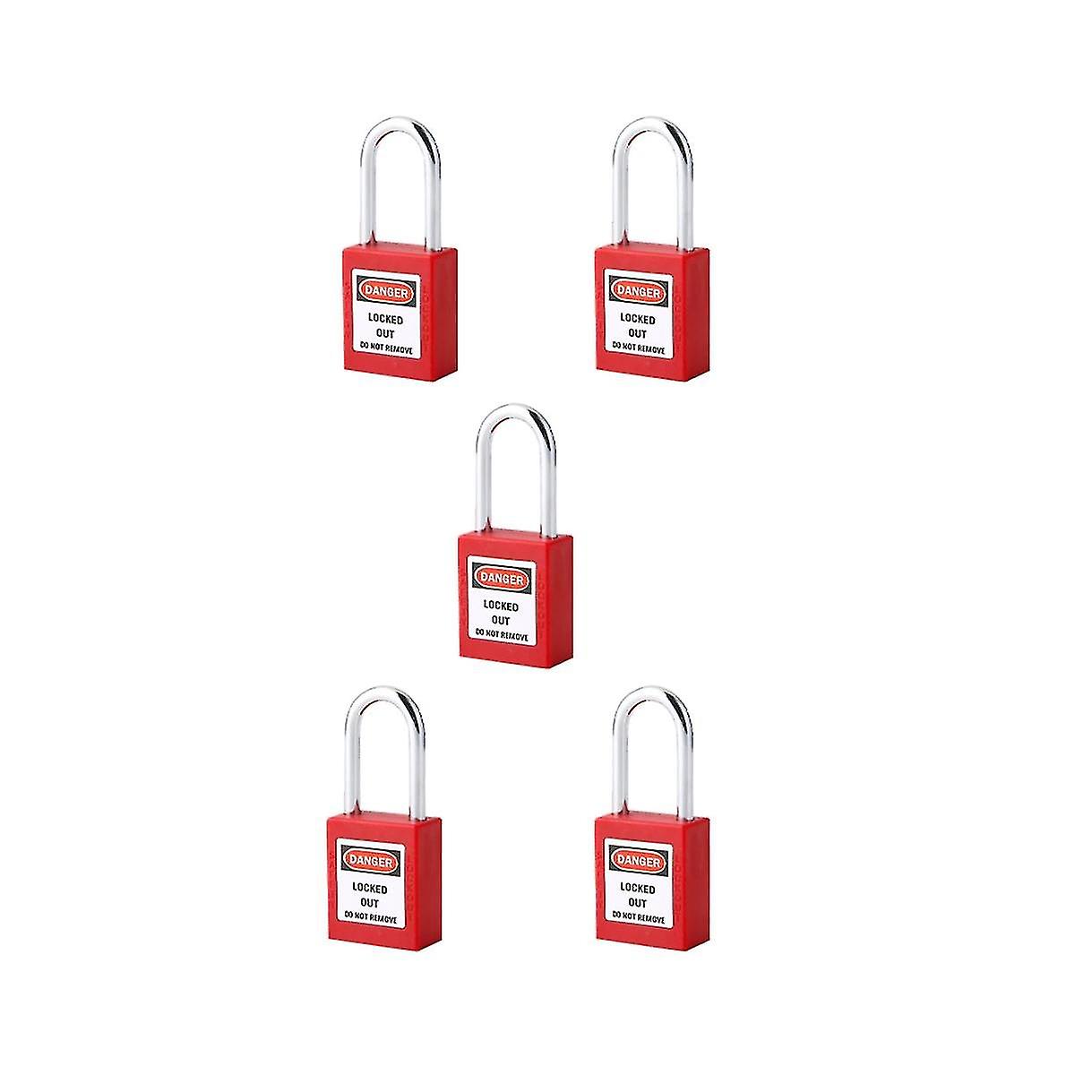 5pcs Set Lockout Tagout Lock Safe Padlocks For Lock Out Tag Out Stations And Devices-hy