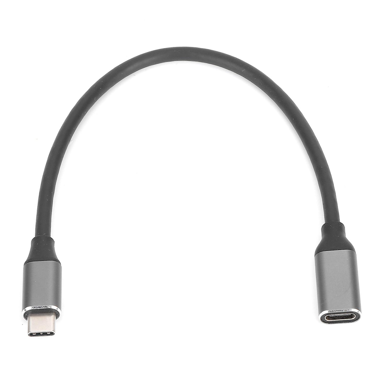 HD 4K USB 3.1 PD Type C Extension Cable - Fast 400M/s Data Transfer, Durable 0.25m