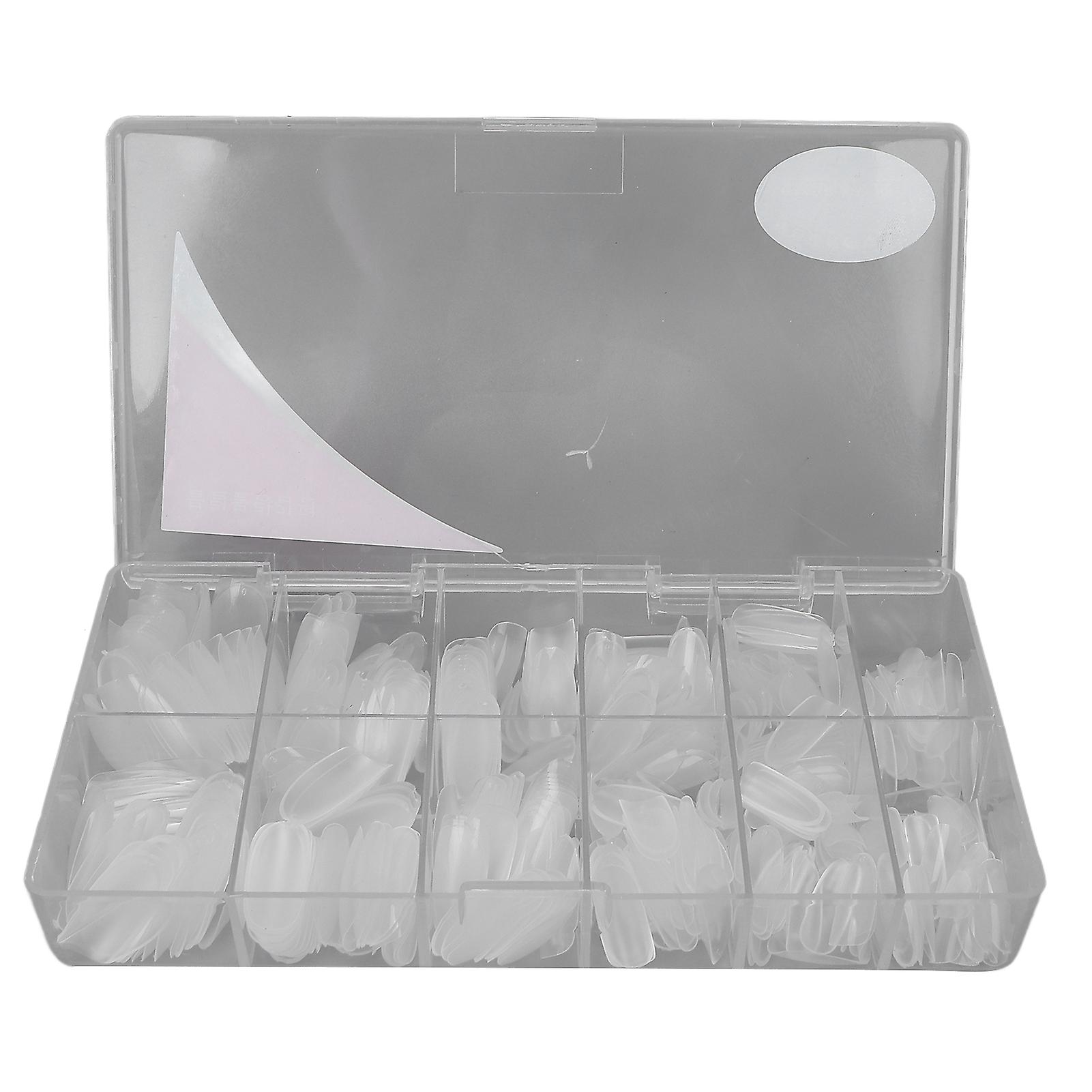 Extra Long Acrylic Nail Tips, Transparent Full Cover False Tip Manicure Nails, High Quality Material, Easy To Use For Salon And Diy, Various Use,