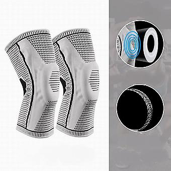SBMLV-2 Pack Knee Brace, Knee Compression Sleeve Support for Knee Pain, Running, Work Out, Gym, Hiking, Arthritis, Meniscus Tear, Injury Recovery XL