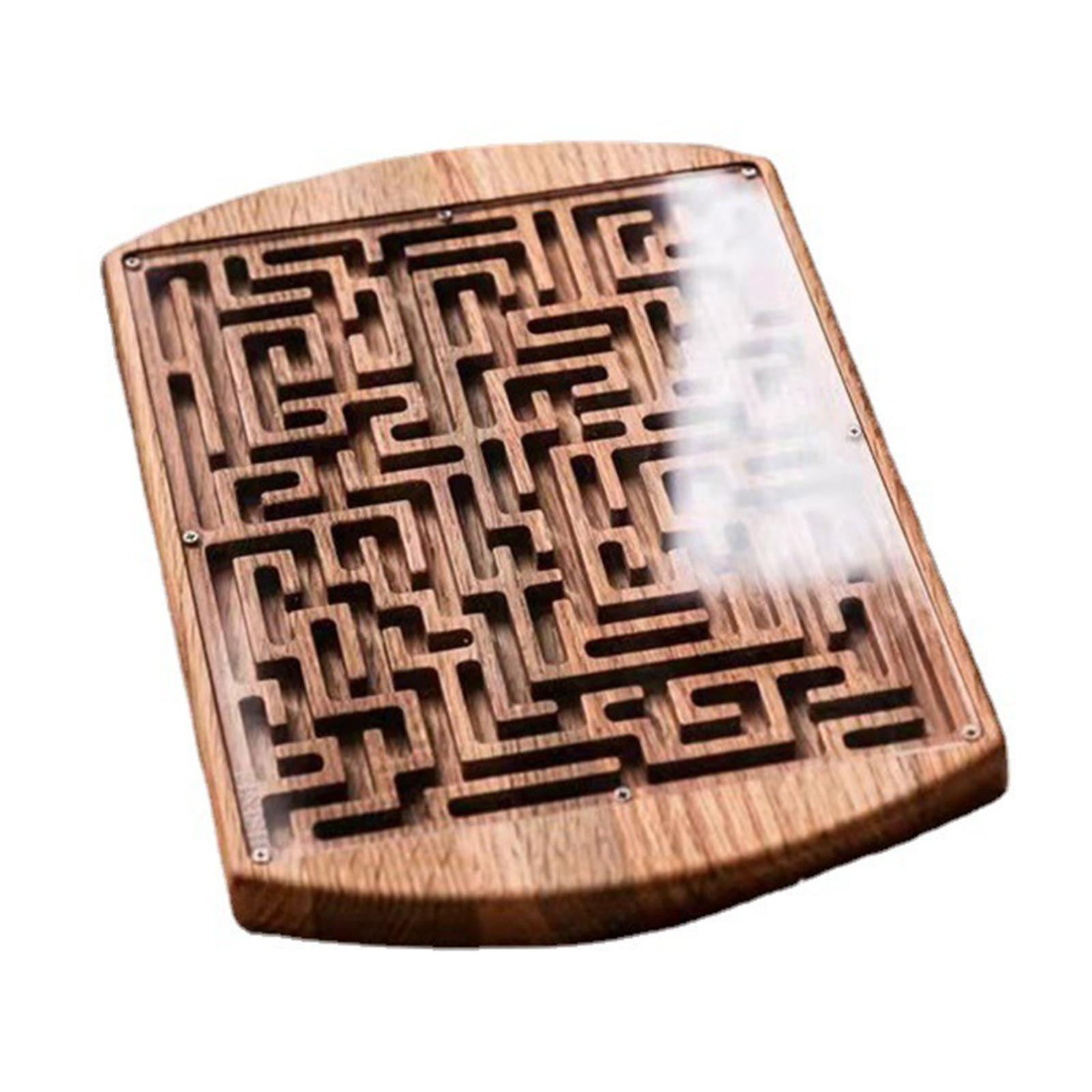 Labyrinth Wooden Maze Game,Wooden Labyrinth Game,Easy to Learn and Play,Labyrinth Game Maze Puzzle Game for Kids,Teens