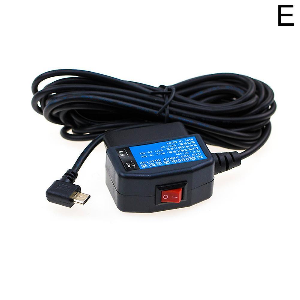 Type-c straight connector (A)$Driving recorder OBD voltage reduction line acc flameout power-off delay switch + parking monitoring power line 3A