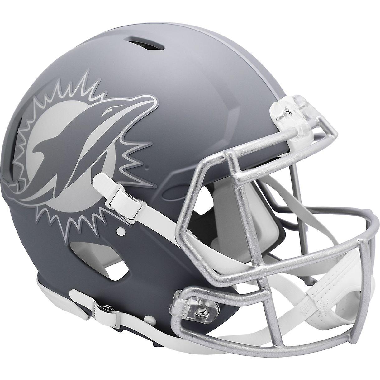 Riddell Speed Authentic 头盔 - NFL SLATE 迈阿密海豚队