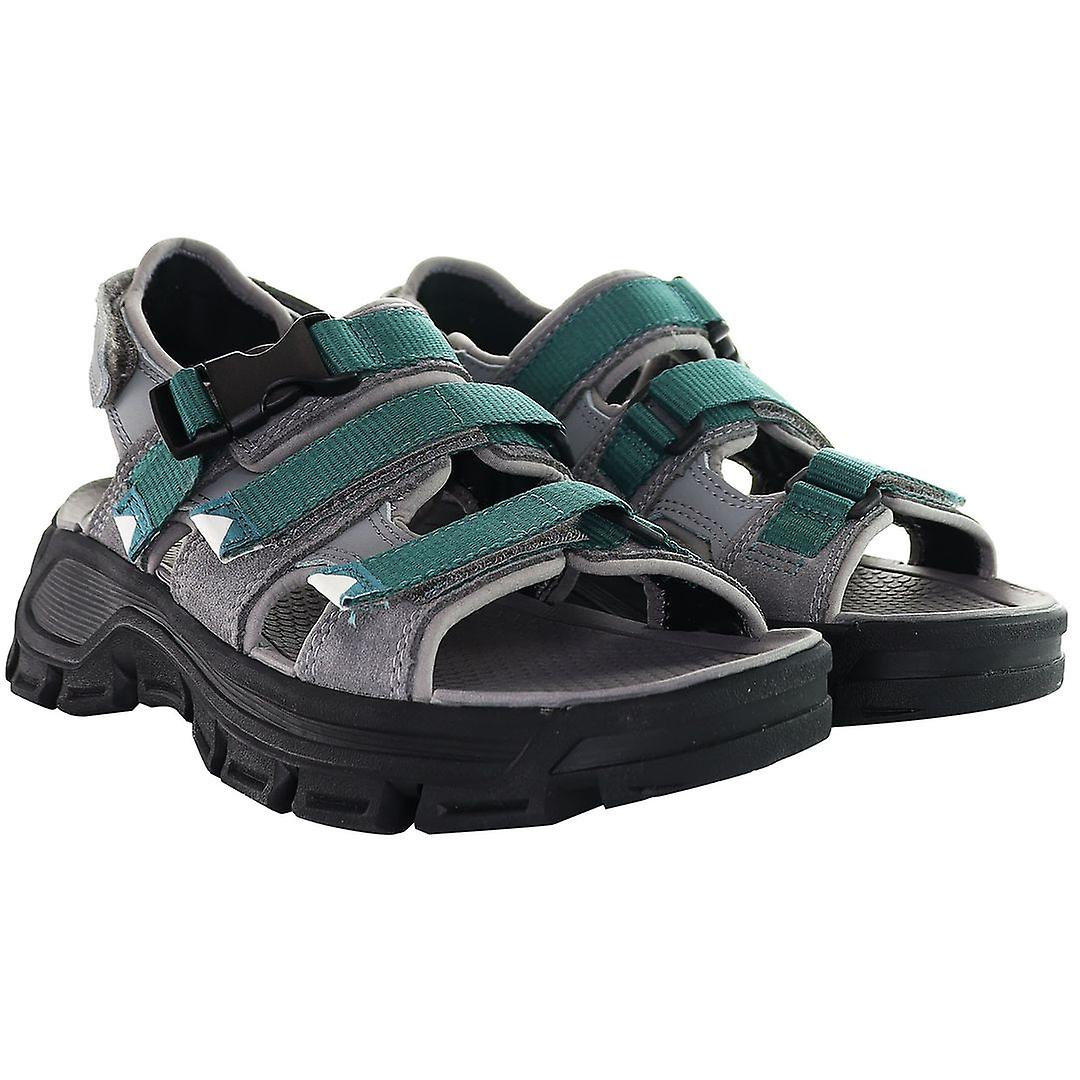 Caterpillar Progressor Hook & Loop Grey Synthetic Mens Sandals