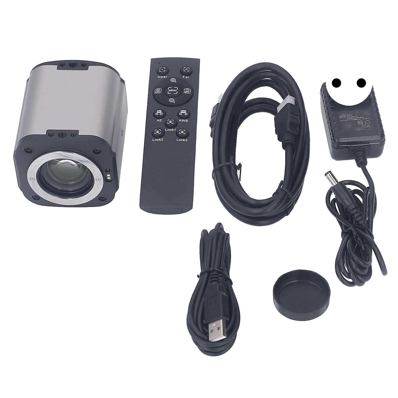 Microscope Camera HD Multimedia USB 2MP Autofocus 10X Optical Zoom Live Streaming Camera AC100V240V EU Plug