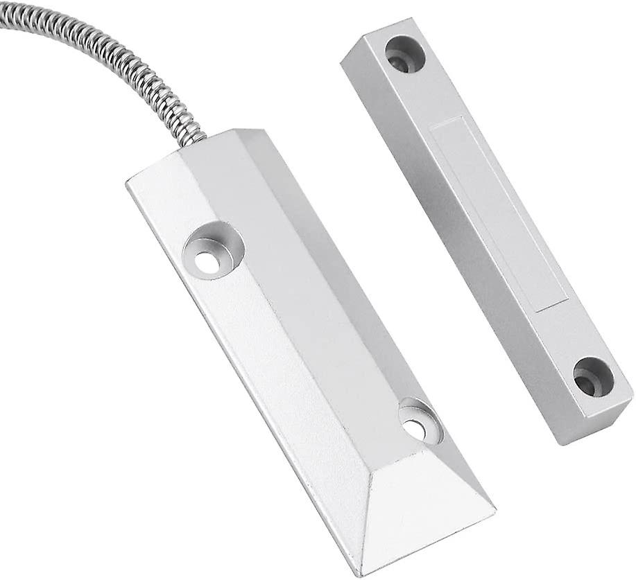 Ενσύρματη μεταλλική πόρτα παράθυρο μαγνητική επαφή αισθητήρα ανιχνευτή διακόπτη συναγερμού σπίτι γκαράζ ασφάλεια kit