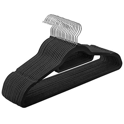 20 non-slip velvet hangers, slim, sturdy, space-saving