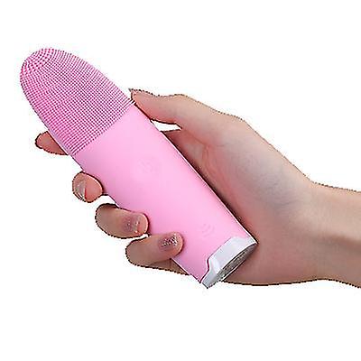 41 * 30 * 146mmピンクフェイシャルクレンジングマッサージャー電気シリコンソニックスキンディープクレンジングマッサージブラシ美容器具Az17933