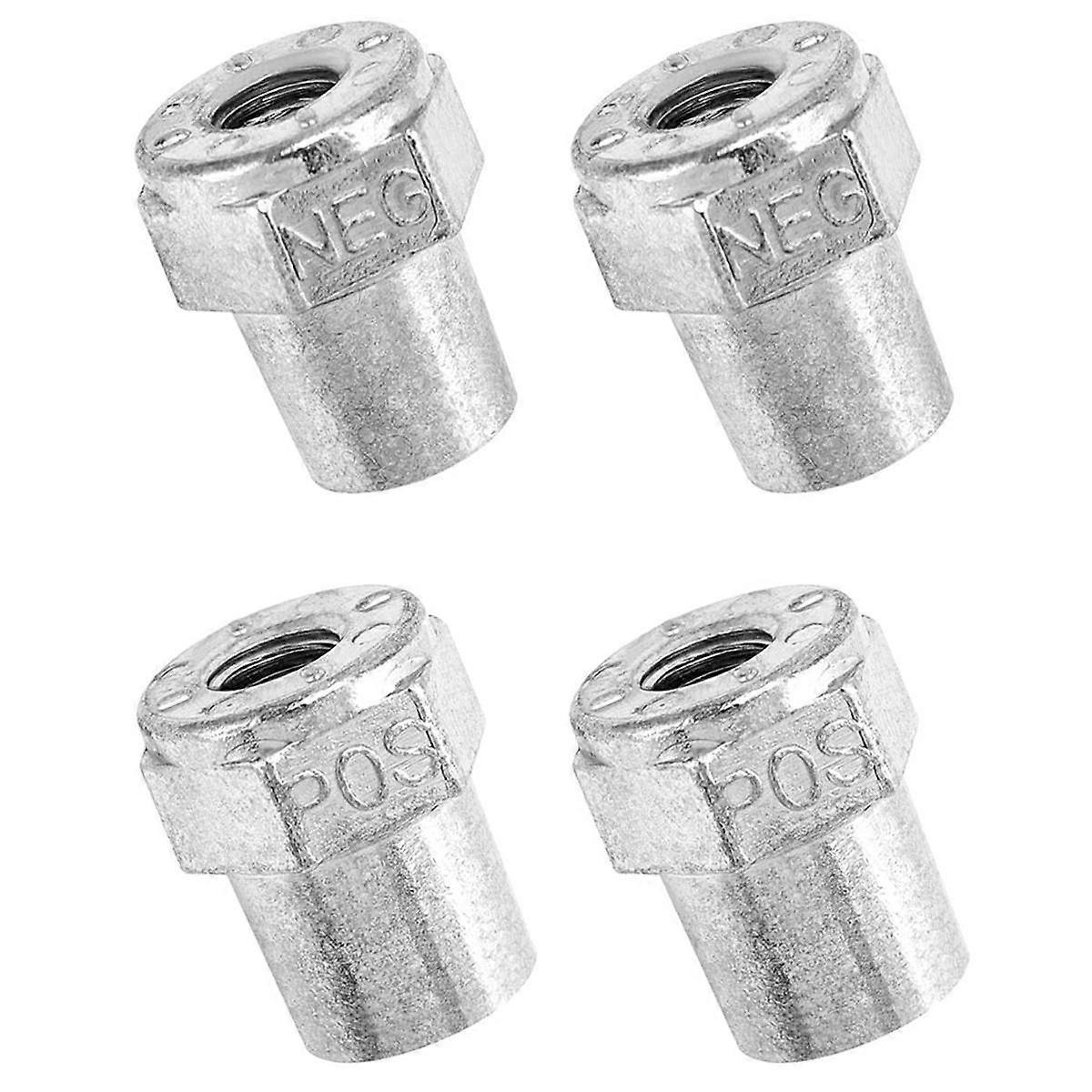 Bil positiv negativt batteri post terminal, 2 par sinklegering batteriadapter, 3/8 kvinnelig studadapter