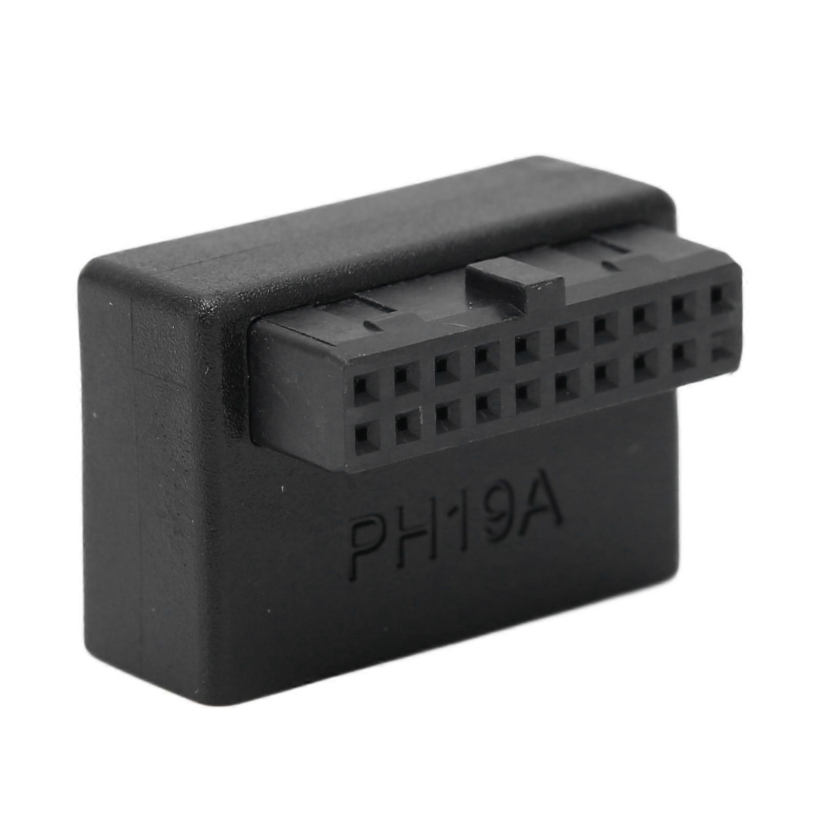 USB Front Panel Adapter Front Panel Socket 90 Elbow USB3.0 19Pin to 20Pin Header Adapter for PC MotherboardType A