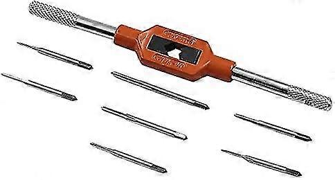 Mini Hand Screw Die Metric Diy Tool Drill Tapping Threading Kit M1.1 M1.2 M1.4 M1.6 M1.8 M2 M2.5 With Adjustable Tap Wrench M1-8,in Plastic Case