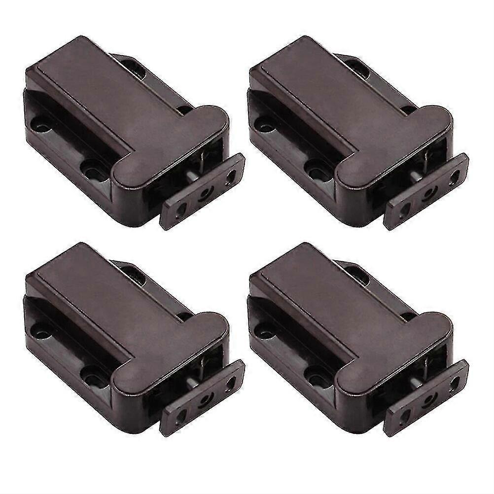 4pcs Cabinet Plastic Touch Latch Plastic Push Touch Latch Safe Touch Latch For Home