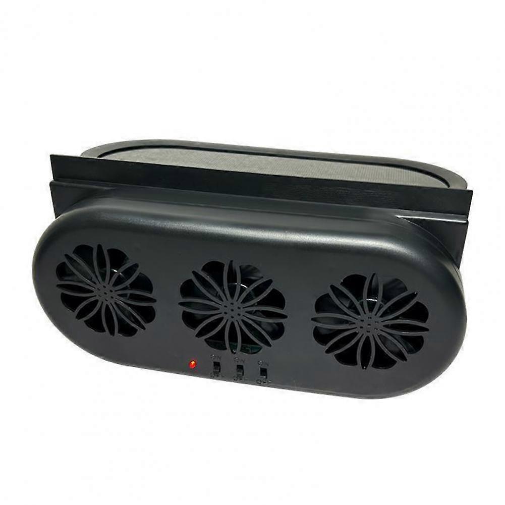 LBQ Solar-powered Car Ventilation Fan Solar Energy Car Fan Solar-powered Car Fan Air Purifier High-speed Heat Dissipation for Cooler