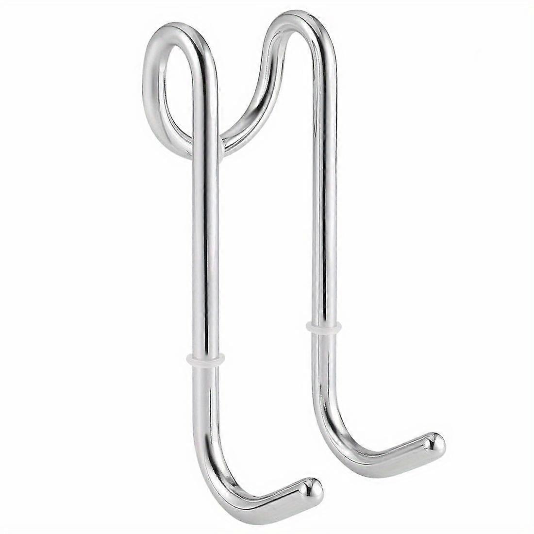 Sleek Over-Door Shower Hook - Conveniently Hang Towels and Bathrobes with Effortless Cleaning and Modern Organization in Your Bathroom - Stylish Frame