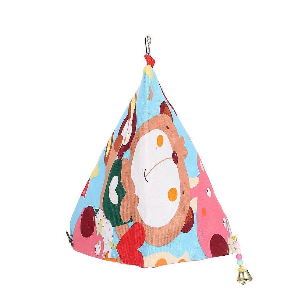 Parrot Swing Nest Open Nest Parrot Platform Double Canvas Triangle Wood ...
