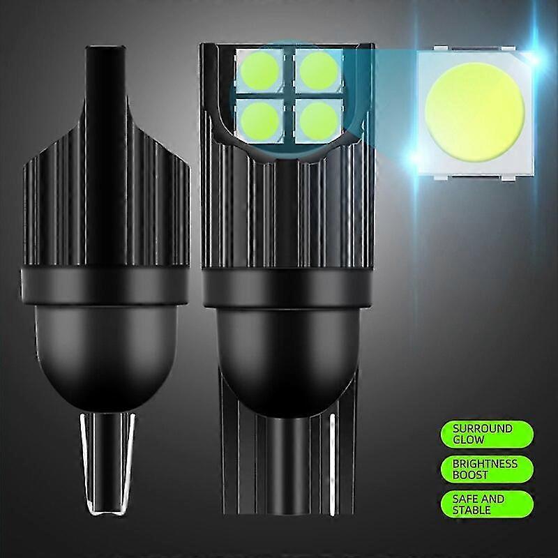 2x T10 8smd Canbus W5w Led Bulbs Super Bright For Car Interior Map Reading Dome Lights
