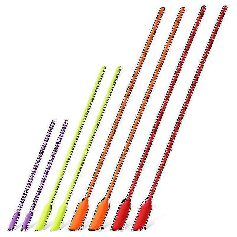 Mini Siliconen Spatels, 8 Pack Kleine Siliconen Make-up Spatels Last Drop Spatel Schrapers Mini Jar S