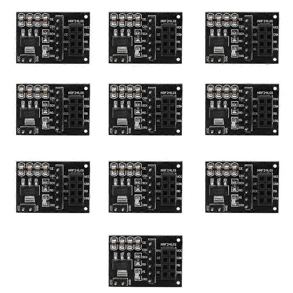 10PCS 3.3V 8Pin NRF24L01+ Wireless Module Pinboard Socket Adapter Module Board