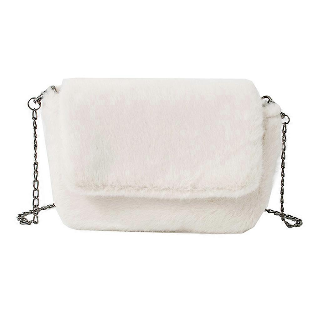 Plysch, liten väska, kvinna, julklapp, mode, messenger väska, kedja, plyschväska