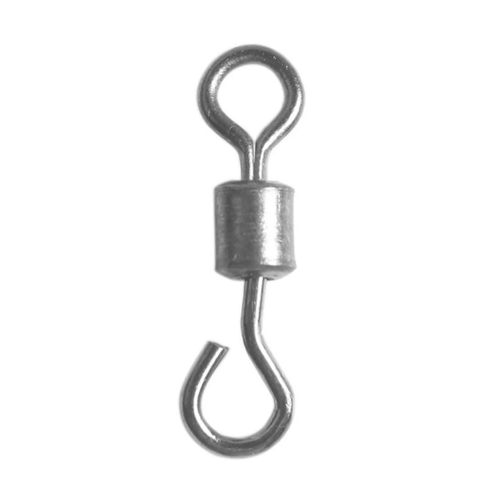 50pcs Swivels Connector 8 Formet Quick Change Swivels Ring Fiskeutstyr