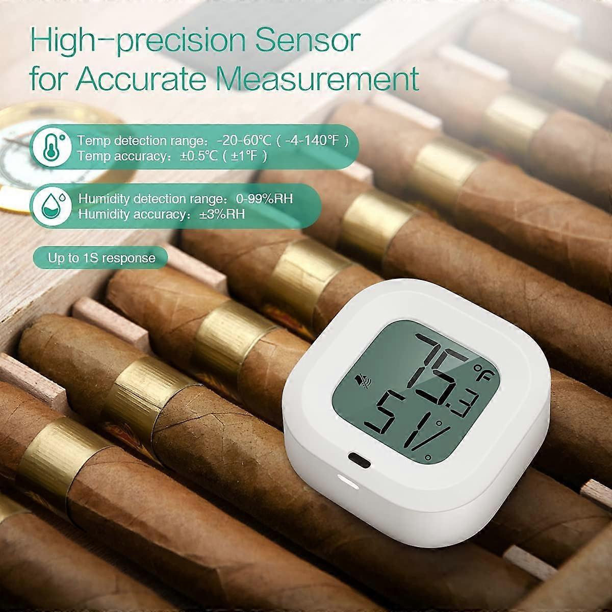 Bluetooth 5.0 Thermometer Hygrometer, 2pcs Wireless App Control ...