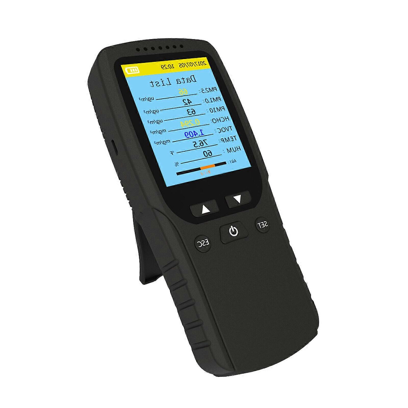 Uppladdningsbar luftkvalitetstestare Monitor Analyzer för formaldehyd PM2.5 TVOC PM7g