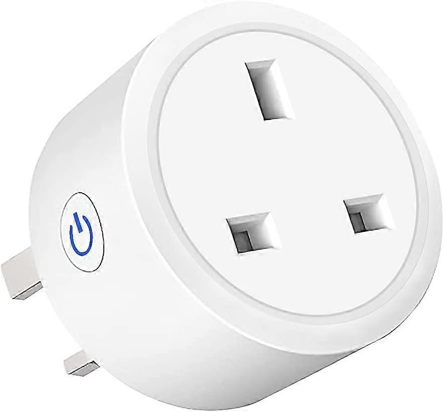 Prise WiFi intelligente Moniteur de prise de courant Fonction de synchronisation Tuya SmartLife APP Control Fonctionne avec Amazon Alexa (Echo, Echo Dot), Google Home, IFTTT, Smart Socket,