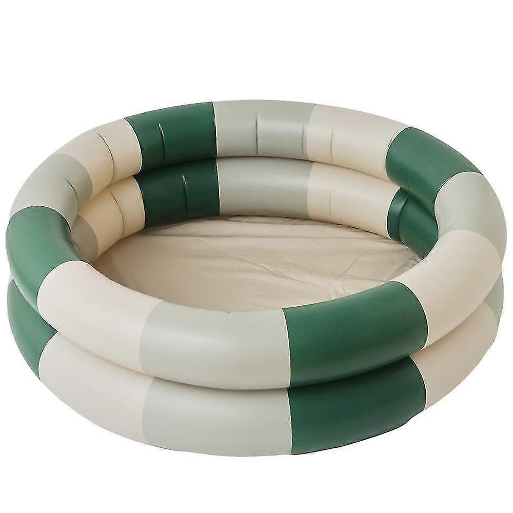 Pool Buoy Round Inflatable Pool Stripe Backyard Kiddie Pool - Premium Outdoor Swimming Pool For Kids, Toddlers, Infants And Adults - Garden And Backya