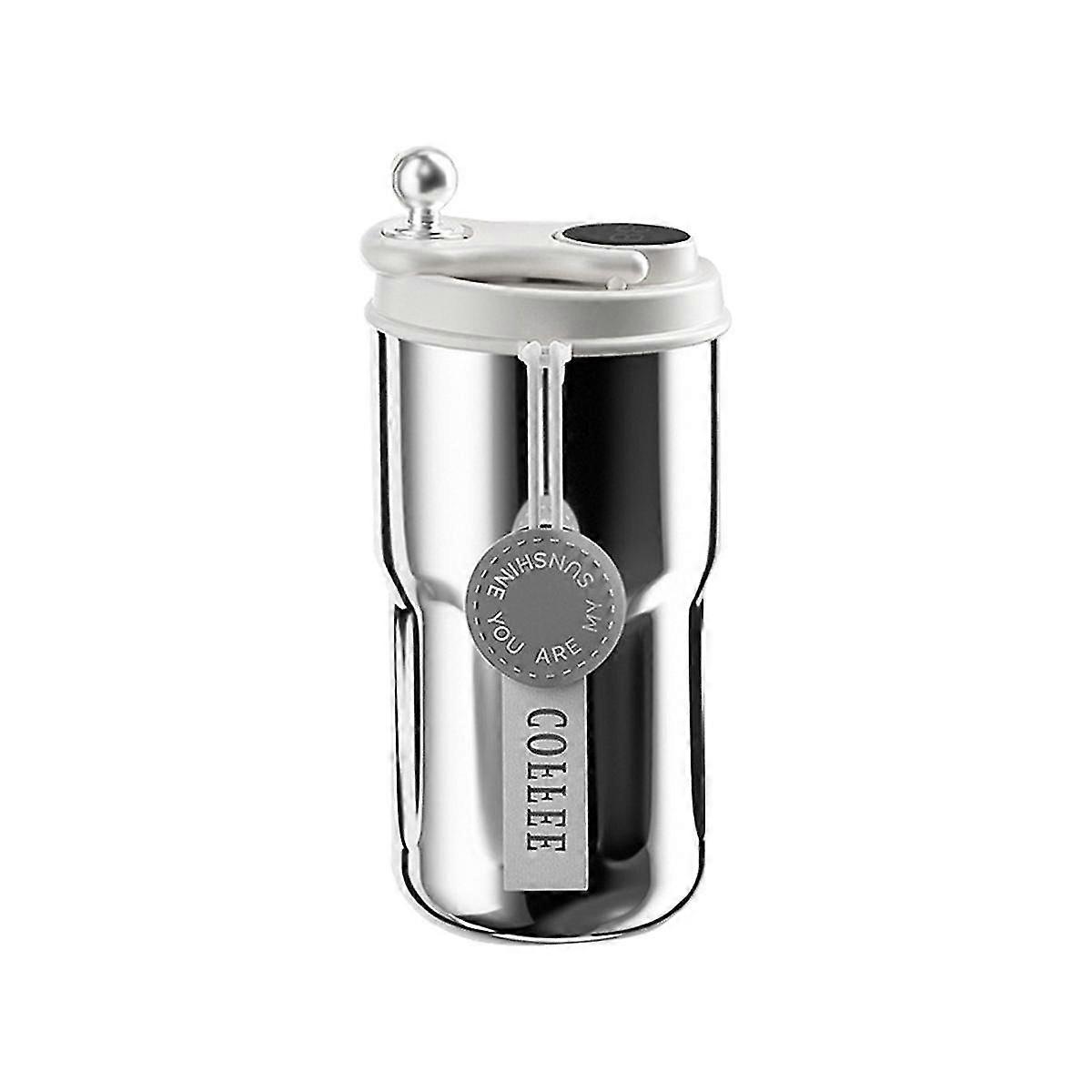 420ml Digital Smart Coffee Insulation Cup Stainless Steel Led Temperature Display Bottle Car Vehicl