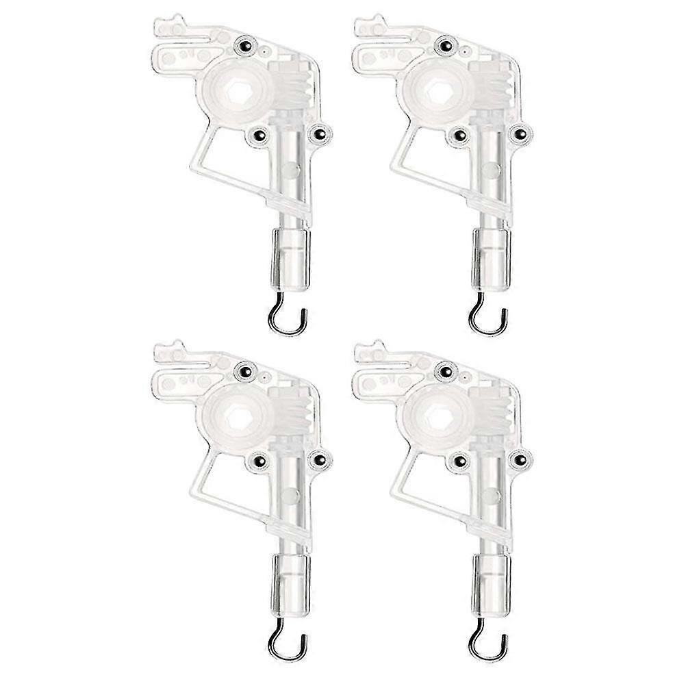 4pcs Wand Tilter For Horizontal Blinds Hexagon Shaped Gear Hook Connection Transparent