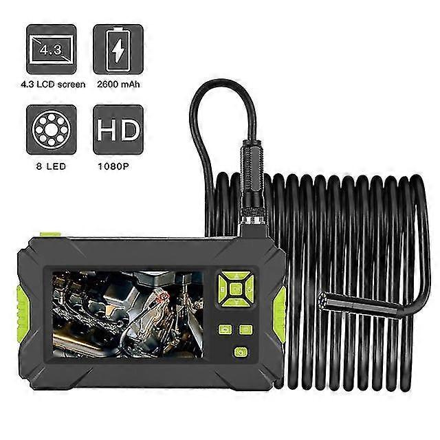 Digital industrial endoscope 4.3 inch lcd borescope videoscope with cmos sensor semi-rigid inspection camera handheld endoscope