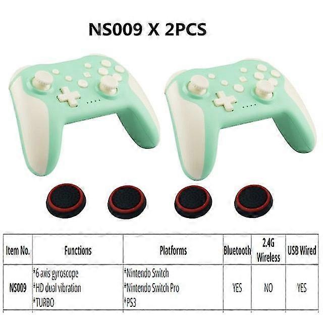 2Pcs bluetooth 2.4g wireless controller for nintendo switch