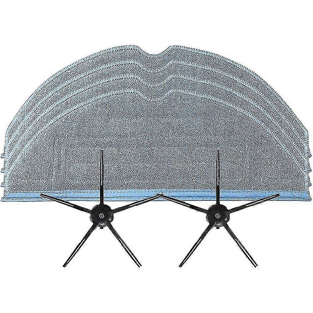 Mop Wipes,side Brush,replacement Pad For Roborock T7s Plus S7(black)
