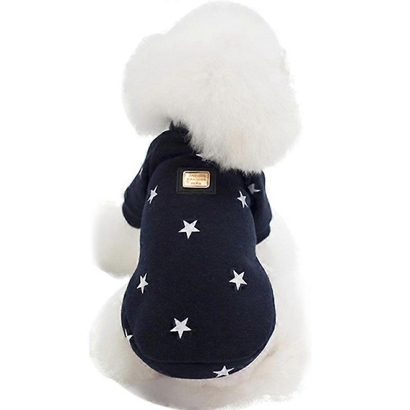 Pet Fall and Winter Five-pointed Star Pattern Sweater Pet Warm Clothes L
