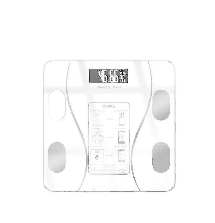 Bluetooth intelligent electronic scale app body fat measurement scale led digital weight scale